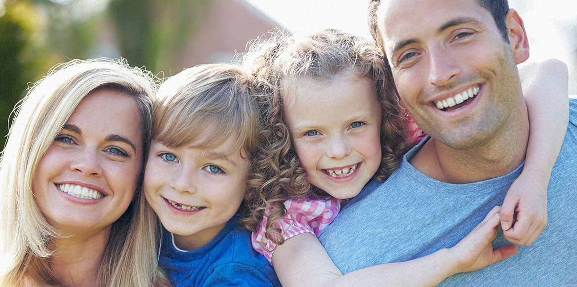 family smiling