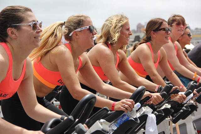 women cycling